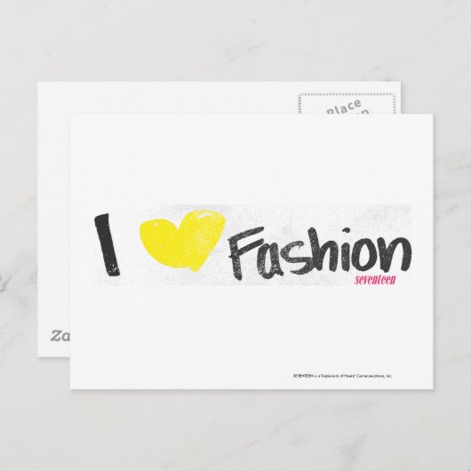 Mode roze briefkaart (Voorkant / Achterkant)