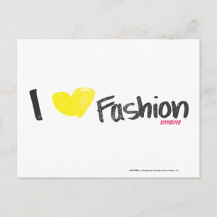 Mode roze briefkaart