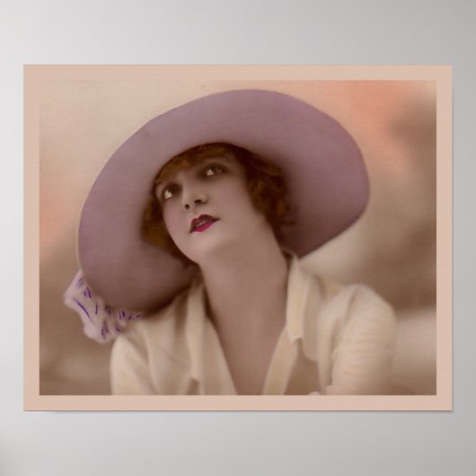  Mode "Roze dame" Poster (Voorkant)