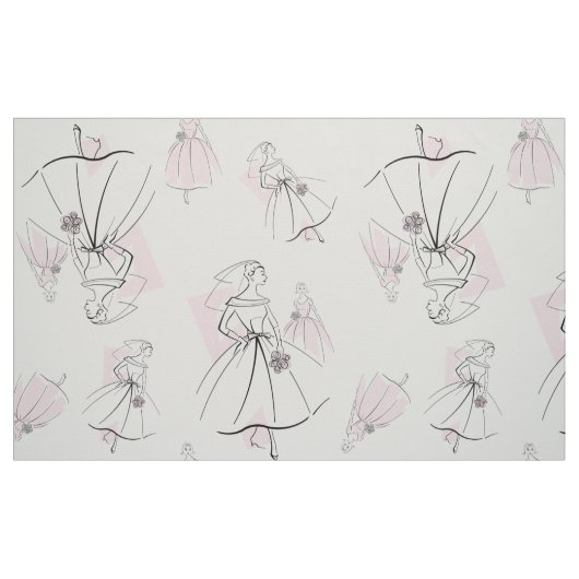 Mode Roze groep Meervoudig groot patroon Stof (Fat Quarter)