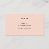 Mode Roze Leopard Goud Lijst Visitekaartje (Achterkant)