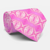 Mode roze water stropdas (Opgerold)