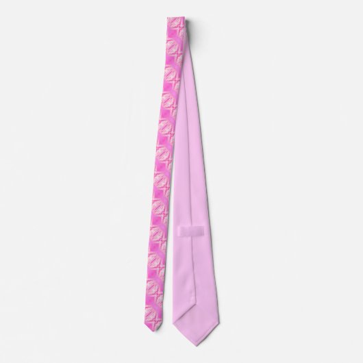 Mode roze water stropdas (Achterkant)