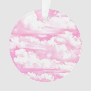 Mode roze wolken achtergrond ornament