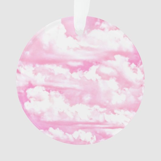 Mode roze wolken achtergrond ornament (voorkant)