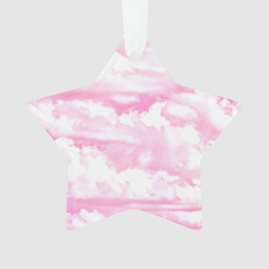 Mode roze wolken achtergrond ornament (voorkant)
