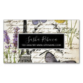 Mode Salon SPA Franse eiffeltoren Parijs Magnetisch Visitekaartje (Voorkant)