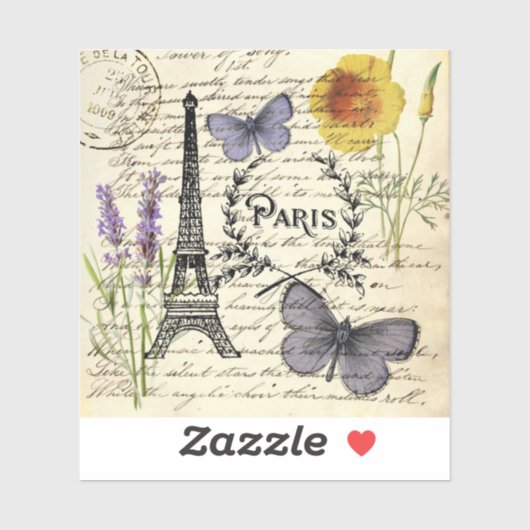Mode Salon SPA Franse eiffeltoren Parijs Sticker (Vel)