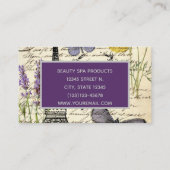 Mode Salon SPA Franse eiffeltoren Parijs Visitekaartje (Achterkant)