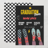 Mode scene sneakers afstuderen kaart (Voorkant / Achterkant)