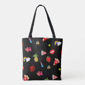 mode schattig cartoon patroon tote bag (Achterkant)