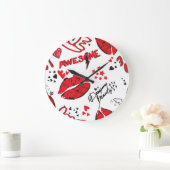 Mode Schets Glamour: Girlish Print. Grote Klok (Huis)