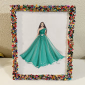 mode schets, kunst, poster