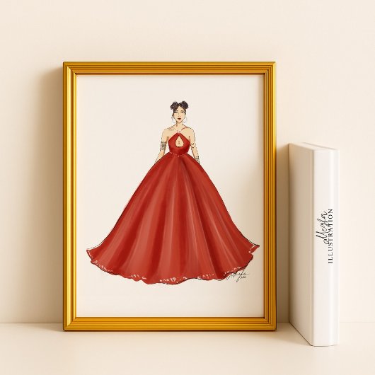 mode schets, mode illustratie, poster