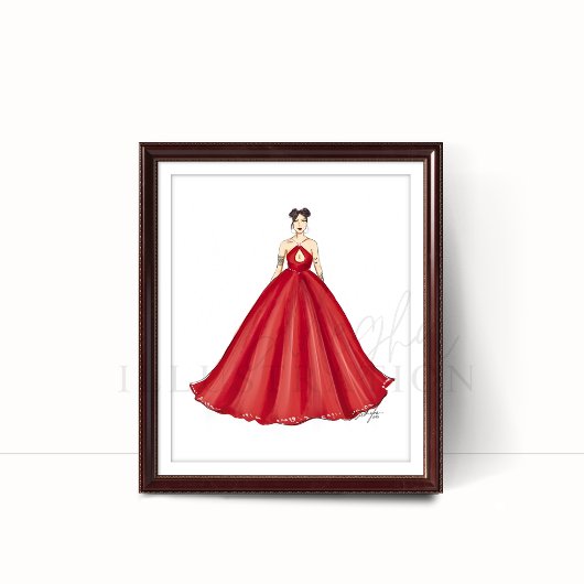 mode schets, mode illustratie, poster