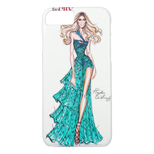 Mode schets - Sarah Jessica Parker. Case-Mate iPhone Case (Achterkant)