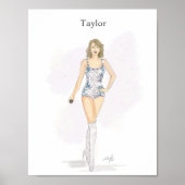 Mode schets, Taylor Poster (Voorkant)