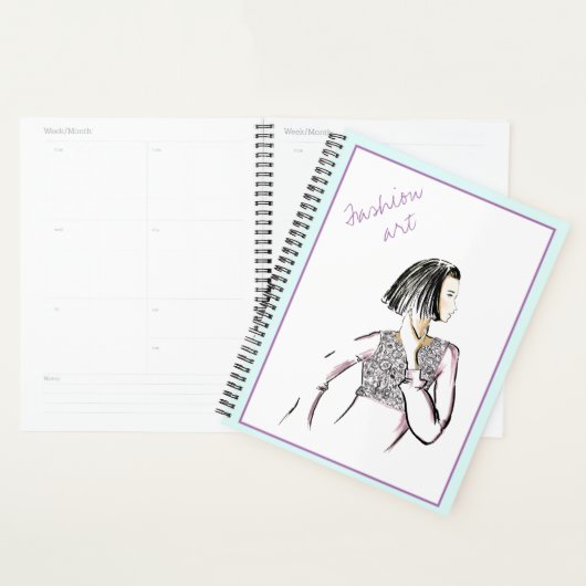 Mode schetsen Beroemde Mode illustratoren Planner (Display)