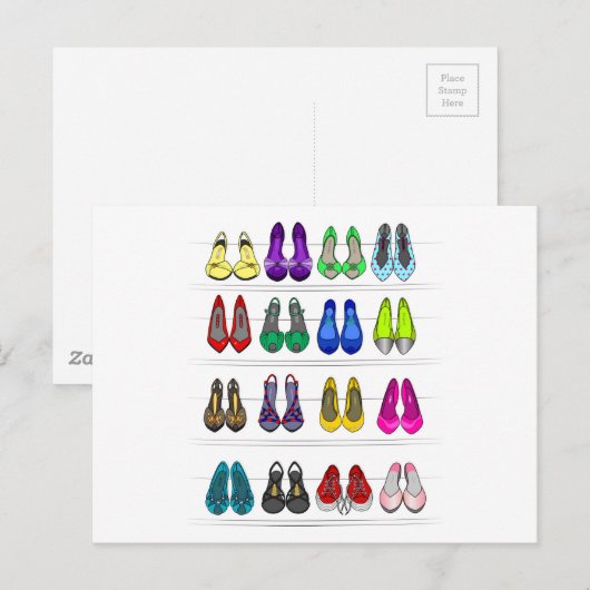 mode schoenen briefkaart (Voorkant / Achterkant)