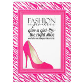 Mode - schoenen - Zebra klembord (Achterkant)