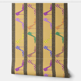 Mode Schoenplanken Behang Rand BIB Geel