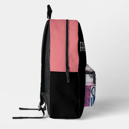 MODE & SCHOONHEID BEDRUKTE RUGZAK (Links)