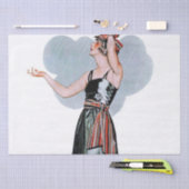 Mode Schoonheid in de regen door C Coles Phillips Tissuepapier (Craft)