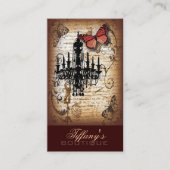 Mode Schoonheidssalon  kroonluchter Designer Visitekaartje (Voorkant)