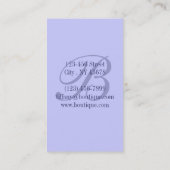 mode schoonheidssalon Spa paarse Paris Eiffeltoren Visitekaartje (Achterkant)