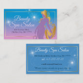 Mode schoonheidsspa salon mermaid illustratie visitekaartje (Voorkant / Achterkant)