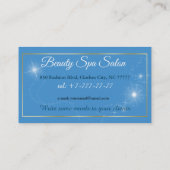 Mode schoonheidsspa salon mermaid illustratie visitekaartje (Achterkant)