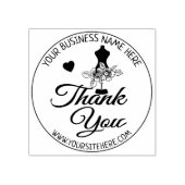 Mode Script Dank u Rubberstempel (Afrduk)