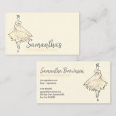 Mode shop dress Ivoorgoud Visitekaartje (Voorkant / Achterkant)