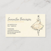 Mode shop dress Ivoorgoud Visitekaartje (Achterkant)