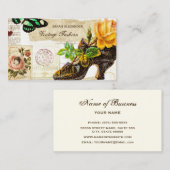  Mode Shop Ephemera Gele Roos en Schoen Visitekaartje (Voorkant / Achterkant)