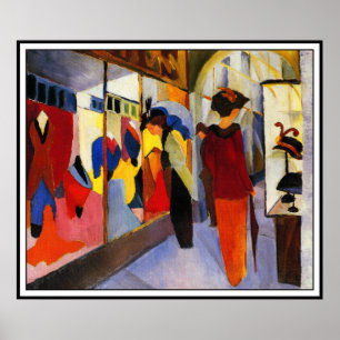 Mode Shop (Modegeschaft) door August Macke Poster