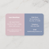 Mode Shop QR-code Visitekaartje (Achterkant)