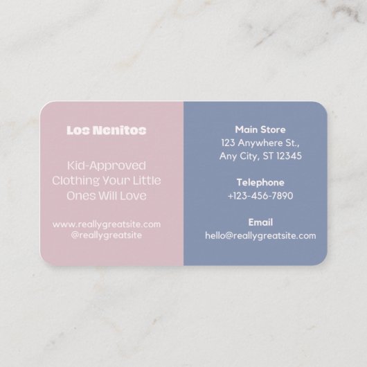 Mode Shop QR-code Visitekaartje (Achterkant)