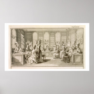 Mode shop uit de "Encyclopedie" door Denis Do Poster