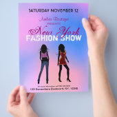 Mode Show Boutique - Aangepaste reclamebrochures Flyer (Hand)