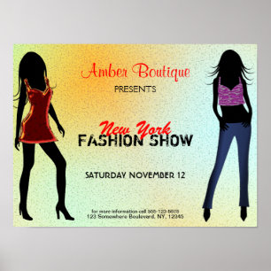 Mode Show Boutique Promotionele Custom Poster