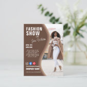 mode show BUSINESS aangepast logo Poster Pe Briefkaart (Staand voorkant)