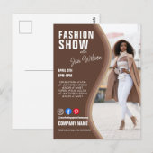 mode show BUSINESS aangepast logo Poster Pe Briefkaart (Voorkant / Achterkant)