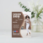 mode show BUSINESS aangepast logo Poster Pe Briefkaart (Staand voorkant)