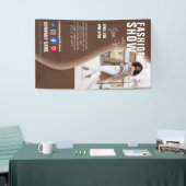 mode show BUSINESS aangepast logo Poster Pe Spandoek (Beurs)