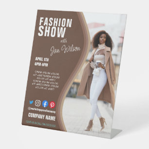 mode show BUSINESS aangepaste logo flyer Poster Reclamebord Met Voetstuk