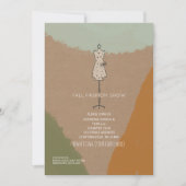 Mode Show Charity Event Dress Form Abstract Kaart (Voorkant)