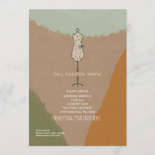 Mode Show Charity Event Dress Form Abstract Kaart