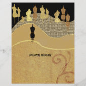 Mode show en lijst met stijlen flyer (Achterkant)