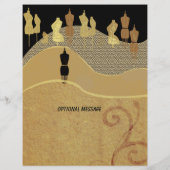 Mode show en lijst met stijlen flyer (Achterkant)